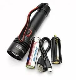 Ручний ліхтар BL-P02-P50 zoom + Type-C + 18650 (2xAAA) 4 режими - мініатюра 7