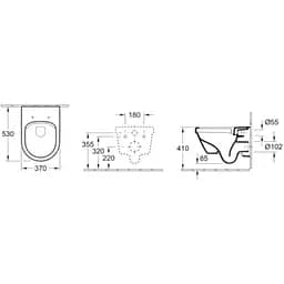 Унітаз підвісний Volle Amadeus Rimless 13-06R-055 з кришкою Soft Close Slim, Білий - мініатюра 2