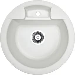 Кухонна мийка Adamant FINE біла d 470x190 мм, без крила d 47 - мініатюра 1