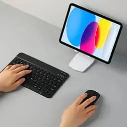 Клавіатура для планшета / Бездротова Bluetooth клавіатура з мишкою BT Combo / Набір 2 в 1 клавіатура + мишка - мініатюра 5