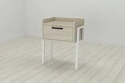 Модульна тумба Ferrum-decor Бетті 540x450x320 метал Білий ДСП Сонома 16 мм (FRD-102993)