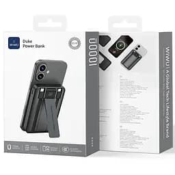 Портативний ЗП Power Bank Wiwu Wi-P061 22.5W+PD20W з БЗП+iWatch with cable 10000 mAh Black - мініатюра 3