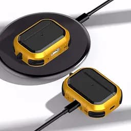 Футляр протиударний Black ed. для навушників Airpods Pro 2 / Pro Yellow - мініатюра 2