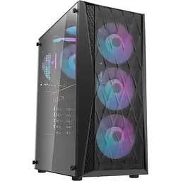 Корпус Darkflash DK352 BLACK ATX 4x120 ARGB Fans (DK352 BLACK) Без БП Б/в