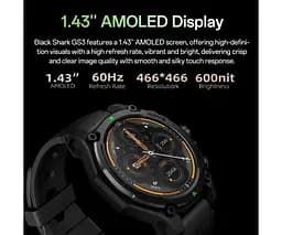 Годинник розумний Black Shark GS3-Black BS-GS3 чорний - мініатюра 8