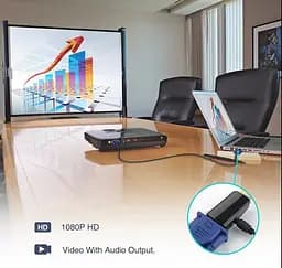 Конвертер-адаптер HDMI (тато) на VGA (мама) - мініатюра 4