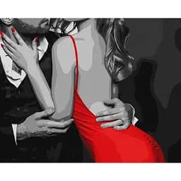 Картина по номерам "Обійми закоханих" KHO8401, 40х50см