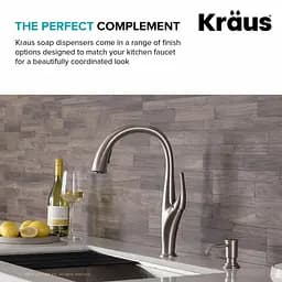 Дозатор для миючого засобу Kraus KSD-80CH, Хром - мініатюра 6
