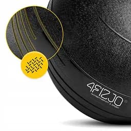 Слембол (медичний м'яч) для кросфіту 4FIZJO Slam Ball 15 кг Black (P-5907739315458) - мініатюра 6