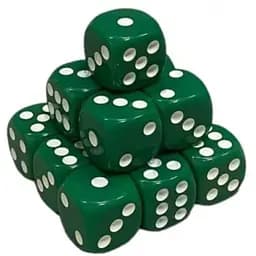 Настольная игра Games 7 Days Кубик D6 с точками (зеленый) , 1 шт. (g7dd6dotsgreen)