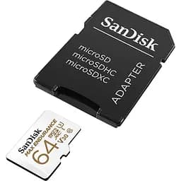 Карта пам'яті SanDisk microSDXC 64GB Endurance UHS-I Max U3 V30 + SD Adapter [SDSQQVR-064G-GN6IA] [91562] - мініатюра 2