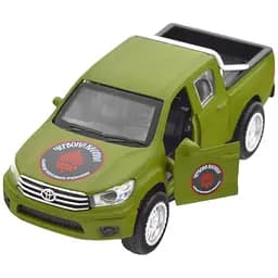 Автомодель TechnoDrive KM6119 серія Шеврони Героїв Toyota Hilux Червона калина - мініатюра 6
