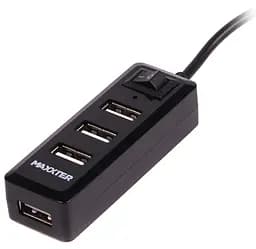 USB-Хаб Maxxter USB 2.0 HU2A-4P-AC-03 (HU2A-4P-AC-03)