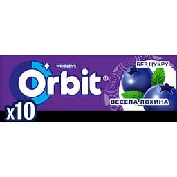 Резинка жевательная Orbit Веселая голубика драже 14 г (708298)