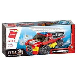 Конструктор Qman 1410-1-8 Пожарная техника, 79 дет Aerial Ladder Truck