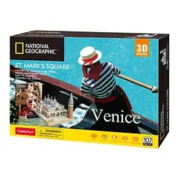 3D Пазл CubicFun National Geographic Площа Святого Марка, 107 елементів (DS0980h) - мініатюра 2