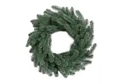 Різдвяний вінок Ковалевський з хвої (діаметр - 45 см) литий Блакитний