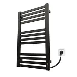 Електрична рушникосушарка Kosser Герда 800x500 ER ДГ02ER, Чорний матовий, Праве