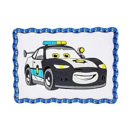 Дитячий набір для розпису по дереву "Поліцейська машинка" PuzzleOK Puz-22952 формат А4