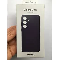 Оригінальний протиударний силіконовий чохол Samsung Silicone Case для Samsung Galaxy S24 (6.2") Dark Violet EF-PS921TEEGWW - мініатюра 2