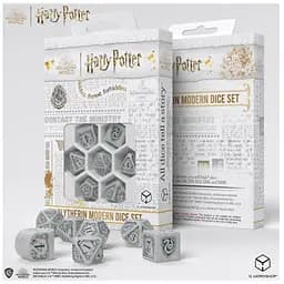 Набор кубиков Harry Potter. Slytherin Modern Dice Set - White , 7 шт. (190142/2023/2/B)