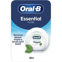 Зубна нитка Oral-B Essential Floss М'ятна Вощена 50 м