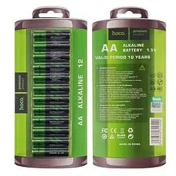 Батарейки лужні Hoco Alkaline AA (LR6) 12 шт - мініатюра 9