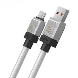 Кабель Baseus CoolPlay Series Fast Charging Cable USB to Type-C 100W 2m CAKW000702 White