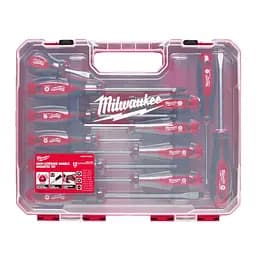 Набір викруток магнітних з тригранною рукояткою MILWAUKEE (12шт) пластиковий кейс - мініатюра 3