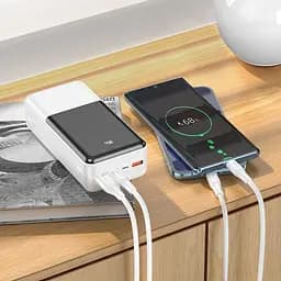 Портативна батарея - зовнішній акб Hoco J108B Universe 22.5W 30000mAh чорний - мініатюра 5