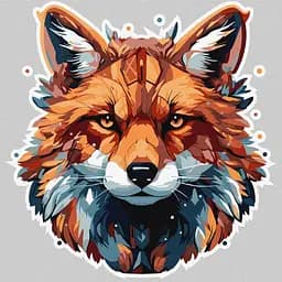 Картина по номерам Ideyka Огненный лис KHO6565 30х30 см