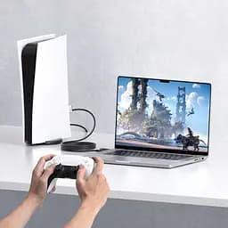 Зовнішня карта відеозахоплення (кабель) Xiaomi HAGiBiS HDMI на USB / Type-C 1080P@60fps 100W PD (UHC10) - мініатюра 6