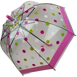 Детский зонт-трость полуавтомат Rain 75 см розовый