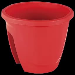 Горщик для квітів Serinova на поручні Emerald, 7.5 л, червоний (ZS01-Kirmizi)