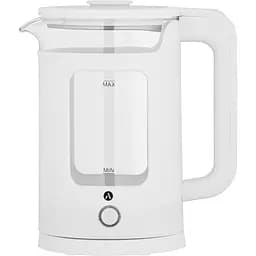 Электрочайник Ardesto 1.5 л стекло+пластик белый teh0026178
