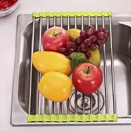 Сушарка для посуду на мийку (раковину) Kitchen Drainboard (Салатова) сушіння посуду на раковині (ST) - мініатюра 4