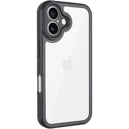 Чохол Epik TPU Transparent + Colour 1.5 мм для Apple iPhone 16, 6.1 Black