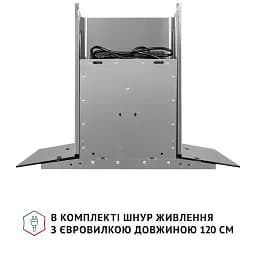 Витяжка декоративна зі склом Perfelli GRASSI 6PWX INOX - мініатюра 8
