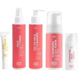 Уходовый набор Marie Fresh Cosmetics за молодой сухой и нормальной кожей с пенкой
