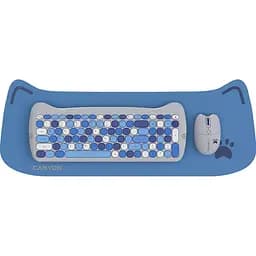 Комплект (Клавіатура та Миша) CANYON HSET-W6 EN Kitty Edition AAA+АА Wireless Blue