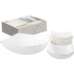  Набор салатников S&T золотой кант 7 шт. белый (30098-05)