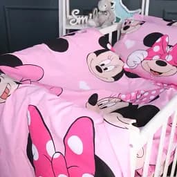 Комплект постільної білизни MirSon Бязь 17-0666 Pink Minnie 110х140 рожевий (2200010256406) - мініатюра 2