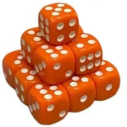 Настольная игра Games 7 Days Кубик D6 с точками (оранжевый) , 1 шт. (g7dd6dotsorange)