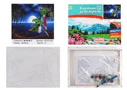 Набір для розпису по номерах Папуги, TK Group, 30x40 см, 31676