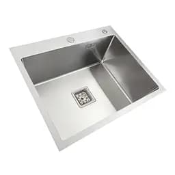 Кухонна мийка Platinum Handmade НSB з нержавіючої сталі 3 мм прямокутна 60x50x23 см (SP000037018) - мініатюра 2
