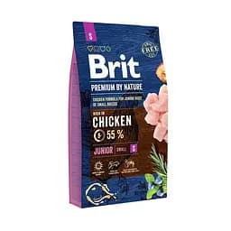 Сухой корм Brit Premium Junior S 8 кг для щенков маленьких пород собак (весом до 10 кг)