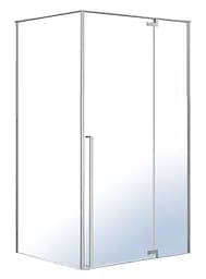 Душевая кабина прямоугольная Imprese Vaclav 120x80 распашная прозрачное стекло 8 мм с покрытием Easy clean без поддона хром s6408612R, Правая, прозрачная, хром