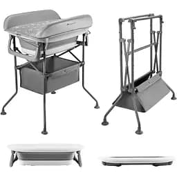 Столик для пеленания с ванночкой Kinderkraft Bubbly Grey (KABUBB00GRY0000)