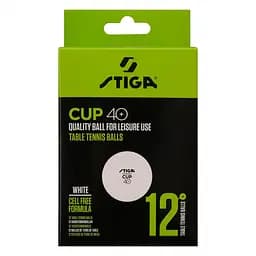 М'ячі для настільного тенісу Stiga Cup  ABS 12 шт. (1110-2510-12) - мініатюра 2