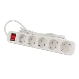Мережевий фільтр живлення ColorWay (CW-PSEA53W), 5 розеток/ 3M white (CW-PSEA53W) - мініатюра 3